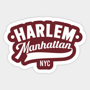 Harlem Logo - Manhattan, New York Sticker